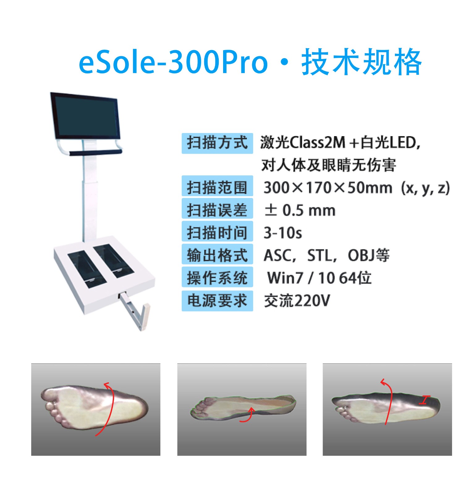 足底三维扫描仪 足底三维扫描仪